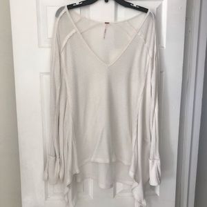 Free People White Long-sleeve Tunic!
